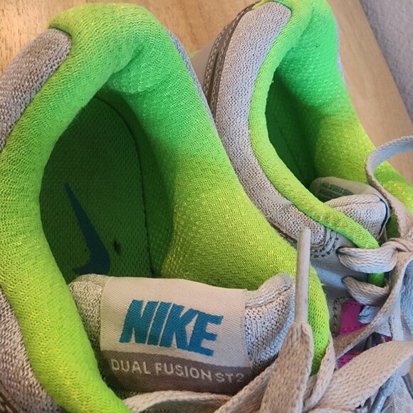 Nike Dual Fusion ST 2 Silver Pink Women’s Athletic Running Shoes Size 7.5 2012 - Picture 10 of 12